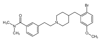 3-{2-[4-(2-bromo-5-methoxybenzyl)-1-piperidinyl]ethyl}-N,N-dimethylbenzamide CAS:391954-68-0 manufacturer & supplier