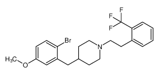 4-(2-bromo-5-methoxybenzyl)-1-(2-(trifluoromethyl)phenethyl)piperidine CAS:391954-83-9 manufacturer & supplier