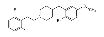 4-(2-bromo-5-methoxybenzyl)-1-(2,6-difluorophenethyl)piperidine CAS:391955-46-7 manufacturer & supplier