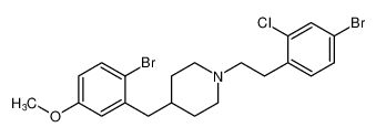 1-(4-bromo-2-chlorophenethyl)-4-(2-bromo-5-methoxybenzyl)piperidine CAS:391955-64-9 manufacturer & supplier