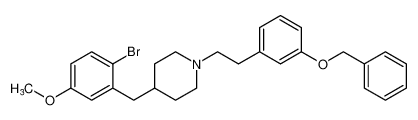 1-(3-(benzyloxy)phenethyl)-4-(2-bromo-5-methoxybenzyl)piperidine CAS:391955-67-2 manufacturer & supplier