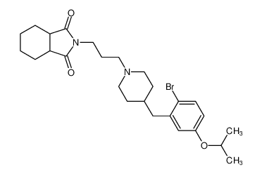 2-(3-(4-(2-bromo-5-isopropoxybenzyl)piperidin-1-yl)propyl)hexahydro-1H-isoindole-1,3(2H)-dione CAS:391956-69-7 manufacturer & supplier