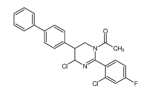 1-(5-([1,1'-biphenyl]-4-yl)-4-chloro-2-(2-chloro-4-fluorophenyl)-5,6-dihydropyrimidin-1(4H)-yl)ethan-1-one CAS:392254-60-3 manufacturer & supplier