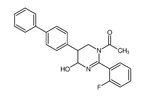 1-(5-([1,1'-biphenyl]-4-yl)-2-(2-fluorophenyl)-4-hydroxy-5,6-dihydropyrimidin-1(4H)-yl)ethan-1-one CAS:392254-92-1 manufacturer & supplier