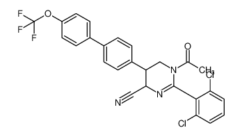 1-acetyl-2-(2,6-dichlorophenyl)-5-(4'-(trifluoromethoxy)-[1,1'-biphenyl]-4-yl)-1,4,5,6-tetrahydropyrimidine-4-carbonitrile CAS:392256-28-9 manufacturer & supplier