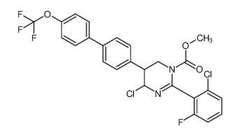 methyl 4-chloro-2-(2-chloro-6-fluorophenyl)-5-(4'-(trifluoromethoxy)-[1,1'-biphenyl]-4-yl)-5,6-dihydropyrimidine-1(4H)-carboxylate CAS:392256-60-9 manufacturer & supplier