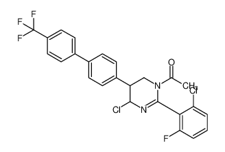 1-(4-chloro-2-(2-chloro-6-fluorophenyl)-5-(4'-(trifluoromethyl)-[1,1'-biphenyl]-4-yl)-5,6-dihydropyrimidin-1(4H)-yl)ethan-1-one CAS:392257-96-4 manufacturer & supplier