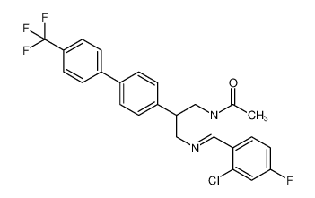 1-(2-(2-chloro-4-fluorophenyl)-5-(4'-(trifluoromethyl)-[1,1'-biphenyl]-4-yl)-5,6-dihydropyrimidin-1(4H)-yl)ethan-1-one CAS:392258-13-8 manufacturer & supplier