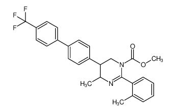 methyl 4-methyl-2-(o-tolyl)-5-(4'-(trifluoromethyl)-[1,1'-biphenyl]-4-yl)-5,6-dihydropyrimidine-1(4H)-carboxylate CAS:392258-80-9 manufacturer & supplier