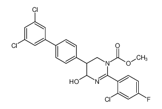 methyl 2-(2-chloro-4-fluorophenyl)-5-(3',5'-dichloro-[1,1'-biphenyl]-4-yl)-4-hydroxy-5,6-dihydropyrimidine-1(4H)-carboxylate CAS:392259-65-3 manufacturer & supplier