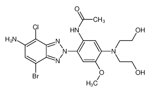 2-[2-(acetylamino)-4-[bis(2-hydroxyethyl)amino]-5-methoxyphenyl]-5-amino-7-bromo-4-chloro-2H-benzotriazole CAS:392274-07-6 manufacturer & supplier