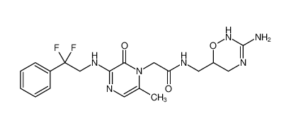 N-((3-amino-5,6-dihydro-2H-1,2,4-oxadiazin-6-yl)methyl)-2-(3-((2,2-difluoro-2-phenylethyl)amino)-6-methyl-2-oxopyrazin-1(2H)-yl)acetamide CAS:392287-70-6 manufacturer & supplier