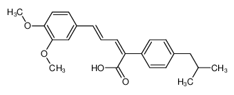 3-(m.p-Dimethoxiphenyl)propenyliden-p-isobutylphenylessigsaeure CAS:39229-50-0 manufacturer & supplier