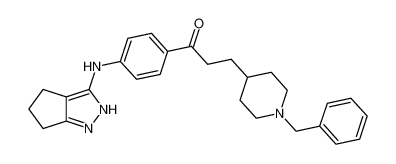 3-(1-benzylpiperidin-4-yl)-1-(4-((2,4,5,6-tetrahydrocyclopenta[c]pyrazol-3-yl)amino)phenyl)propan-1-one CAS:392303-93-4 manufacturer & supplier