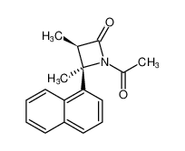 rel-(3R,4R)-1-acetyl-3,4-dimethyl-4-(naphthalen-1-yl)azetidin-2-one CAS:392304-30-2 manufacturer & supplier