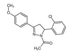 1-(5-(2-chlorophenyl)-3-(4-methoxyphenyl)-4,5-dihydro-1H-pyrazol-1-yl)ethan-1-one CAS:392321-67-4 manufacturer & supplier