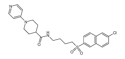 N-[4-(6-Chloro-2-naphthyl)sulfonylbutyl]-1-(pyridin-4-yl)-4-piperidinecarboxamide CAS:392328-62-0 manufacturer & supplier