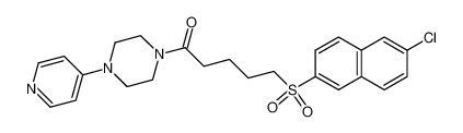 1-[5-(6-chloro-2-naphthyl)sulfonylpentanoyl]-4-(pyridin-4-yl)piperazine CAS:392328-68-6 manufacturer & supplier