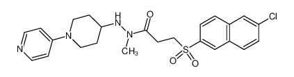 3-(6-Chloro-2-naphthyl)sulfonyl-N-methyl-N'-[1-(4-pyridyl)-4-piperidyl]propanehydrazide CAS:392328-84-6 manufacturer & supplier