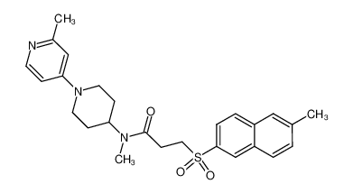 3-(6-Methyl-2-naphthyl)sulfonyl-N-methyl-N-[1-(2-methyl-pyridin-4-yl)-4-piperidyl]propanamide CAS:392329-54-3 manufacturer & supplier