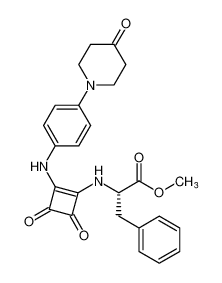 L-Phenylalanine,N-[3,4-dioxo-2-[[4-(4-oxo-1-piperidinyl)phenyl]amino]-1-cyclobuten-1-yl]-, methyl ester CAS:392335-28-3 manufacturer & supplier