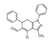 4-Chloro-3-methyl-1,6-diphenyl-6,7-dihydro-1H-indazole-5-carbaldehyde CAS:39239-25-3 manufacturer & supplier