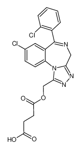 succinic acid mono-[8-chloro-6-(2-chloro-phenyl)-4H-benzo[f][1,2,4]triazolo[4,3-a][1,4]diazepin-1-ylmethyl] ester CAS:39242-98-3 manufacturer & supplier