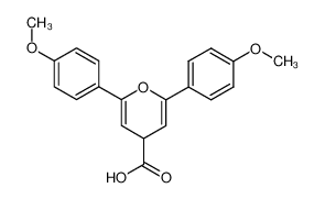 2,6-bis-(4-methoxy-phenyl)-4H-pyran-4-carboxylic acid CAS:39246-83-8 manufacturer & supplier