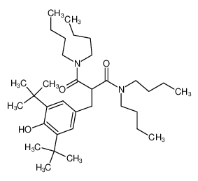 N,N,N',N'-Tetrabutyl-2-(3,5-di-tert-butyl-4-hydroxy-benzyl)-malonamide CAS:39252-57-8 manufacturer & supplier