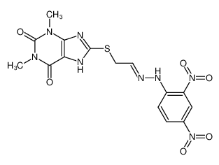 (2,6-dioxo-1,3-dimethyl-2,3,6,7(9)-tetrahydro-1H-purin-8-ylsulfanyl)-acetaldehyde (2,4-dinitro-phenyl)-hydrazone CAS:39253-15-1 manufacturer & supplier