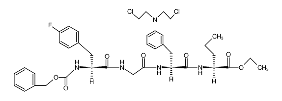 (S)-2-((S)-2-{2-[(S)-2-Benzyloxycarbonylamino-3-(4-fluoro-phenyl)-propionylamino]-acetylamino}-3-{3-[bis-(2-chloro-ethyl)-amino]-phenyl}-propionylamino)-pentanoic acid ethyl ester CAS:39256-80-9 manufacturer & supplier