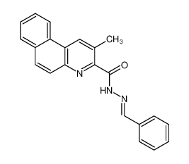 2-methyl-benzo[f]quinoline-3-carboxylic acid benzylidenehydrazide CAS:39258-29-2 manufacturer & supplier