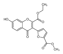 7-hydroxy-3-(5-methoxycarbonyl-furan-2-yl)-4-oxo-4H-chromene-2-carboxylic acid ethyl ester CAS:39258-53-2 manufacturer & supplier