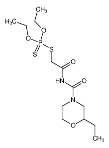 dithiophosphoric acid O,O'-diethyl ester S-[(2-ethyl-morpholine-4-carbonylcarbamoyl)-methyl] ester CAS:39259-70-6 manufacturer & supplier