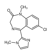 7-chloro-1-methyl-5-(1-methyl-1H-imidazol-2-yl)-1,3-dihydro-benzo[e][1,4]diazepin-2-one CAS:39264-34-1 manufacturer & supplier