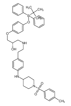 (2S)-1-(4-{[tert-Butyl(diphenyl)silyl]oxy}phenoxy)-3-{[4-({1-[(4-methylphenyl)sulfonyl]-4-piperidinyl}amino)phenethyl]amino}-2-propanol CAS:392642-32-9 manufacturer & supplier