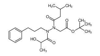 tert-butyl N-(2-hydroxy-N-(3-phenylpropyl)propanamido)-N-(3-methylbutanoyl)glycinate CAS:392655-12-8 manufacturer & supplier