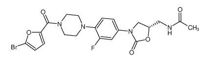 (S)-N-((3-(4-(4-(5-bromofuran-2-carbonyl)piperazin-1-yl)-3-fluorophenyl)-2-oxooxazolidin-5-yl)methyl)acetamide CAS:392659-26-6 manufacturer & supplier