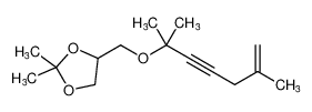 4-(((2,6-dimethylhept-6-en-3-yn-2-yl)oxy)methyl)-2,2-dimethyl-1,3-dioxolane CAS:392669-28-2 manufacturer & supplier