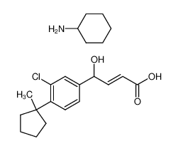 (E)-4-[3-Chloro-4-(1-methyl-cyclopentyl)-phenyl]-4-hydroxy-but-2-enoic acid; compound with cyclohexylamine CAS:39268-53-6 manufacturer & supplier