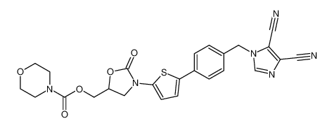 (3-(5-(4-((4,5-dicyano-1H-imidazol-1-yl)methyl)phenyl)thiophen-2-yl)-2-oxooxazolidin-5-yl)methyl morpholine-4-carboxylate CAS:392681-87-7 manufacturer & supplier