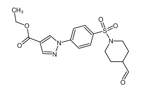 [1-(4-{4-Ethoxycarbonylpyrazol-1yl}-benzenesulfonyl)-piperidin-4-yl]-carboxaldehyde CAS:392691-93-9 manufacturer & supplier