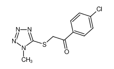 1-(4-chlorophenyl)-2-[(1-methyl-1H-tetrazol-5-yl)thio]ethanone CAS:392715-61-6 manufacturer & supplier