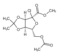 methyl 6-O-acetyl-2,5-anhydro-2-chloro-3,4-O-isopropylidene-α-D-ribo-hexofuranosonate CAS:392743-15-6 manufacturer & supplier