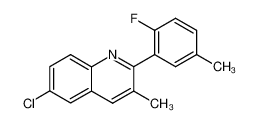 6-chloro-2-(2-fluoro-5-methyl-phenyl)-3-methyl-quinoline CAS:393-61-3 manufacturer & supplier