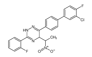 6-(3'-chloro-4'-fluoro-[1,1'-biphenyl]-4-yl)-3-(2-fluorophenyl)-5-(1-nitroethyl)-2,5-dihydro-1,2,4-triazine CAS:393058-56-5 manufacturer & supplier