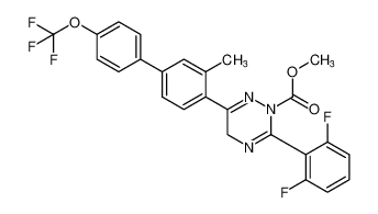 methyl 3-(2,6-difluorophenyl)-6-(3-methyl-4'-(trifluoromethoxy)-[1,1'-biphenyl]-4-yl)-1,2,4-triazine-2(5H)-carboxylate CAS:393059-85-3 manufacturer & supplier