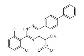 6-([1,1'-biphenyl]-4-yl)-3-(2-chloro-6-fluorophenyl)-5-(1-nitroethyl)-2,5-dihydro-1,2,4-triazine CAS:393061-76-2 manufacturer & supplier