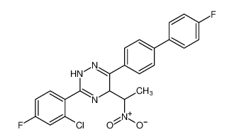 3-(2-chloro-4-fluorophenyl)-6-(4'-fluoro-[1,1'-biphenyl]-4-yl)-5-(1-nitroethyl)-2,5-dihydro-1,2,4-triazine CAS:393062-31-2 manufacturer & supplier