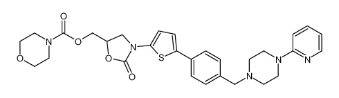 4-Morpholinecarboxylic acid,[2-oxo-3-[5-[4-[[4-(2-pyridinyl)-1-piperazinyl]methyl]phenyl]-2-thienyl]-5-oxazolidinyl]methyl ester CAS:393086-93-6 manufacturer & supplier